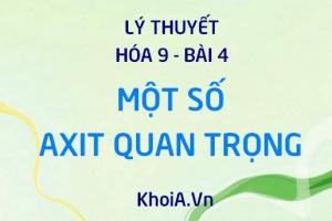 Axit Clohiđric HCl, Axit Sunfuric H2SO4 tính chất hóa học và Ứng dụng - Lý thuyết Hóa 9 bài 4